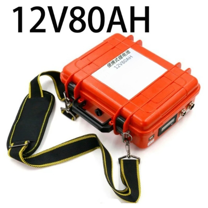Outdoor Power Mop - 휴대용 12볼트 80암페어리어시 리튬 배터리, 야외