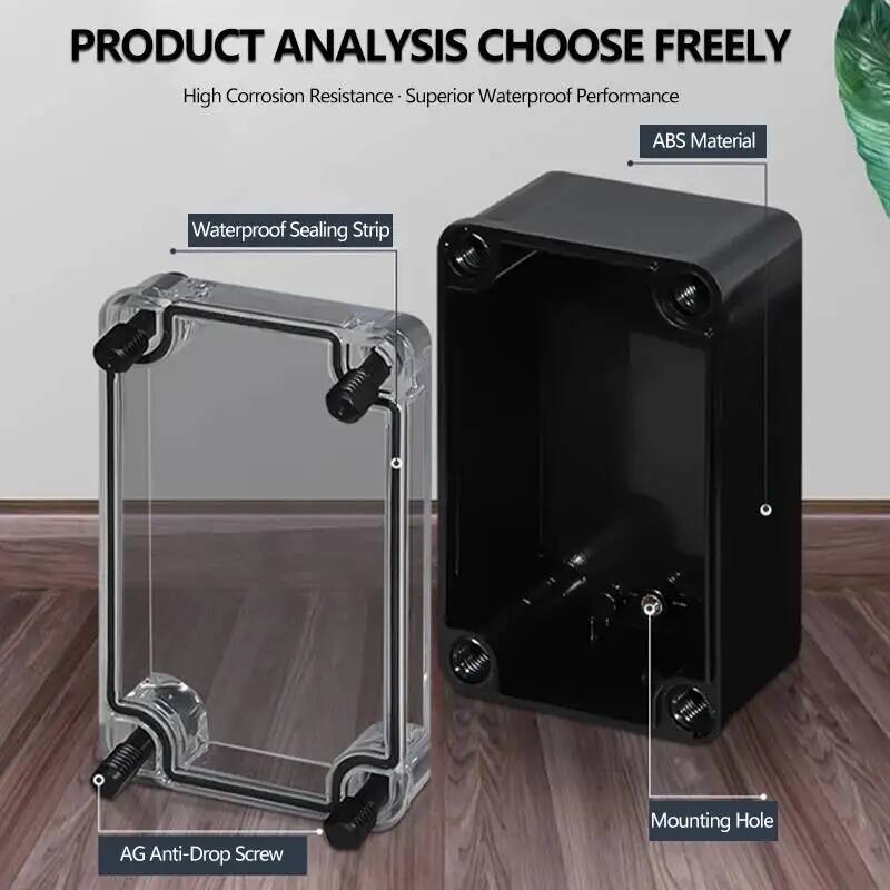 2pcs 투명 커버 방수 접합 상자 실내 야외 보안 카 - Outdoor Power Supply Box 리뷰 및 가격