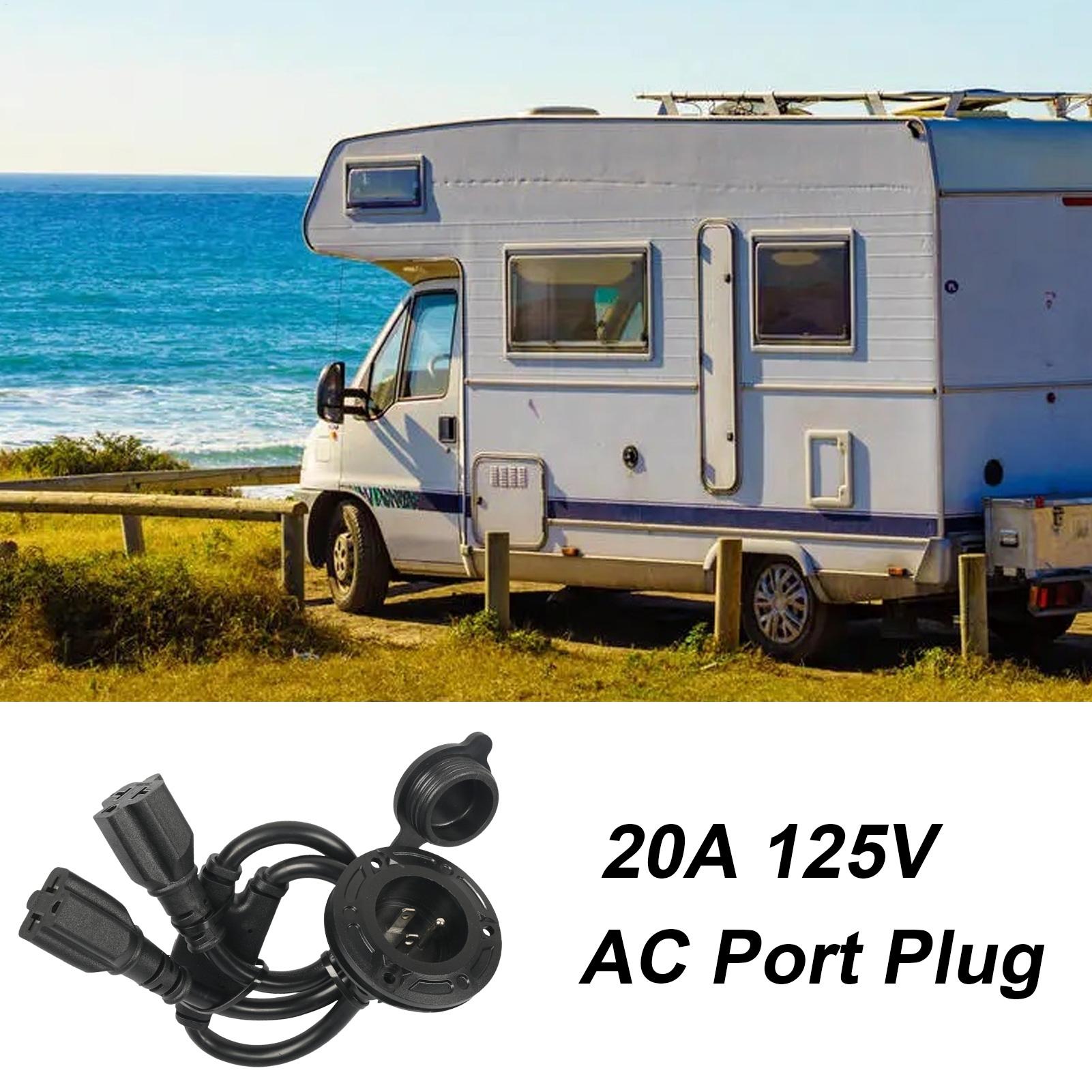 미국 표준 125V RV 전원 인렛, 방수 야외 충전  - Outdoor Power Outlet Install 리뷰 및 가격