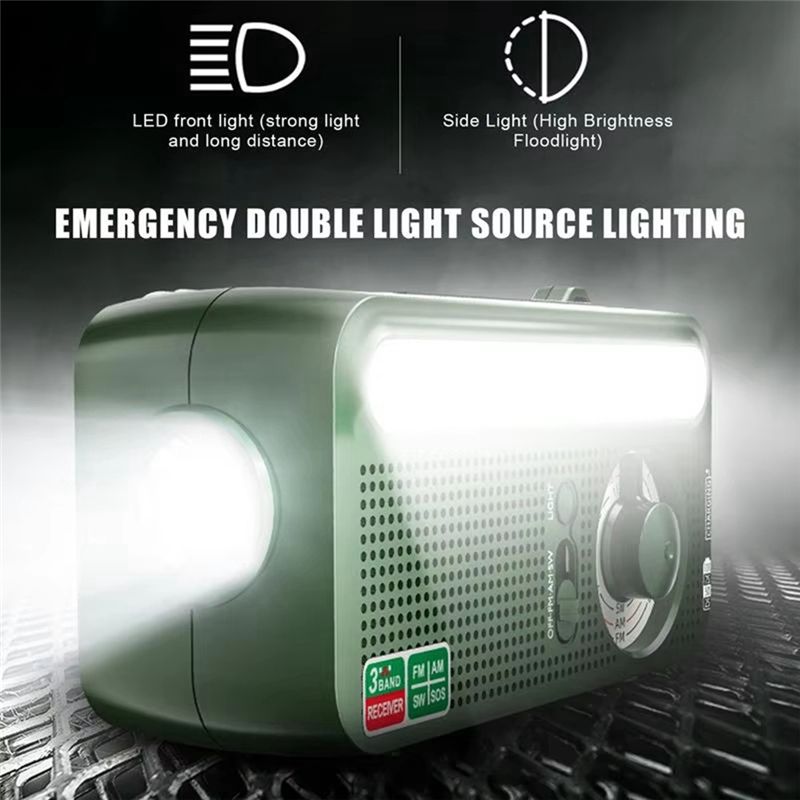 최고의 상품 태양광 패널 수동식 기상 라디오 야외용 손 - Outdoor Power Deals 리뷰 및 가격