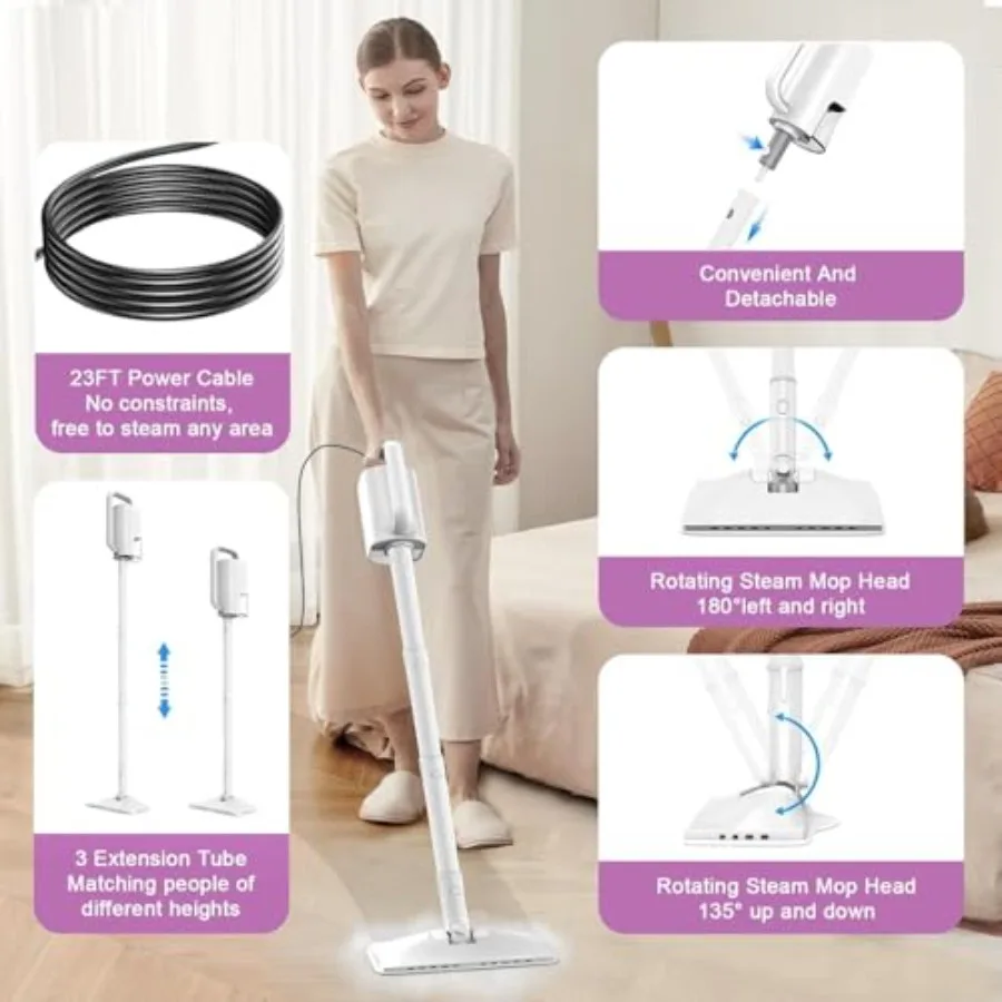 ApexTP7-in-1 스팀 청소기 1200W 회전식  - Outdoor Power Mop 리뷰 및 가격