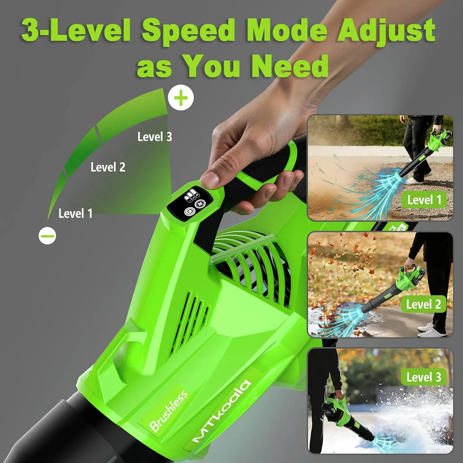 베스트셀러 무선 송풍기, 새로운 업그레이드된 1200W - Leaf Blower Cordless 리뷰 및 가격
