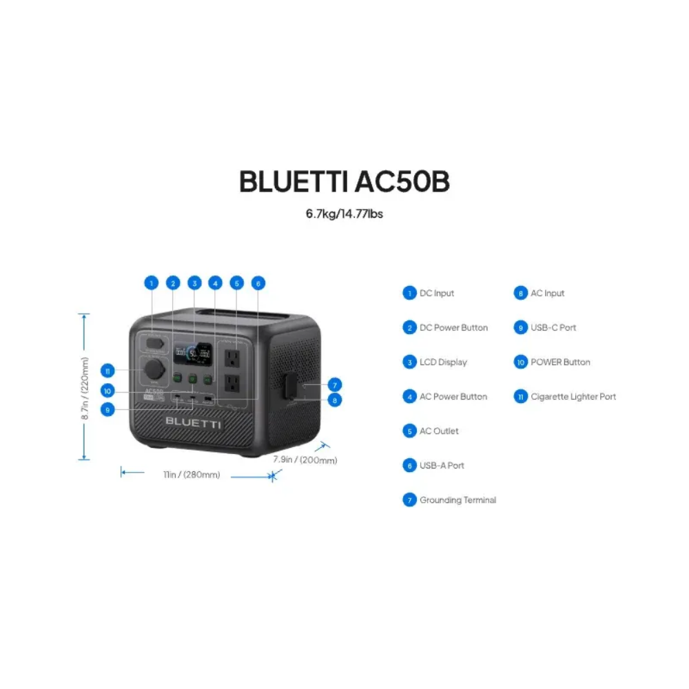 블루에티 AC50B 휴대용 파워스테이션 700W 448 - Outdoor Power Tower 리뷰 및 가격