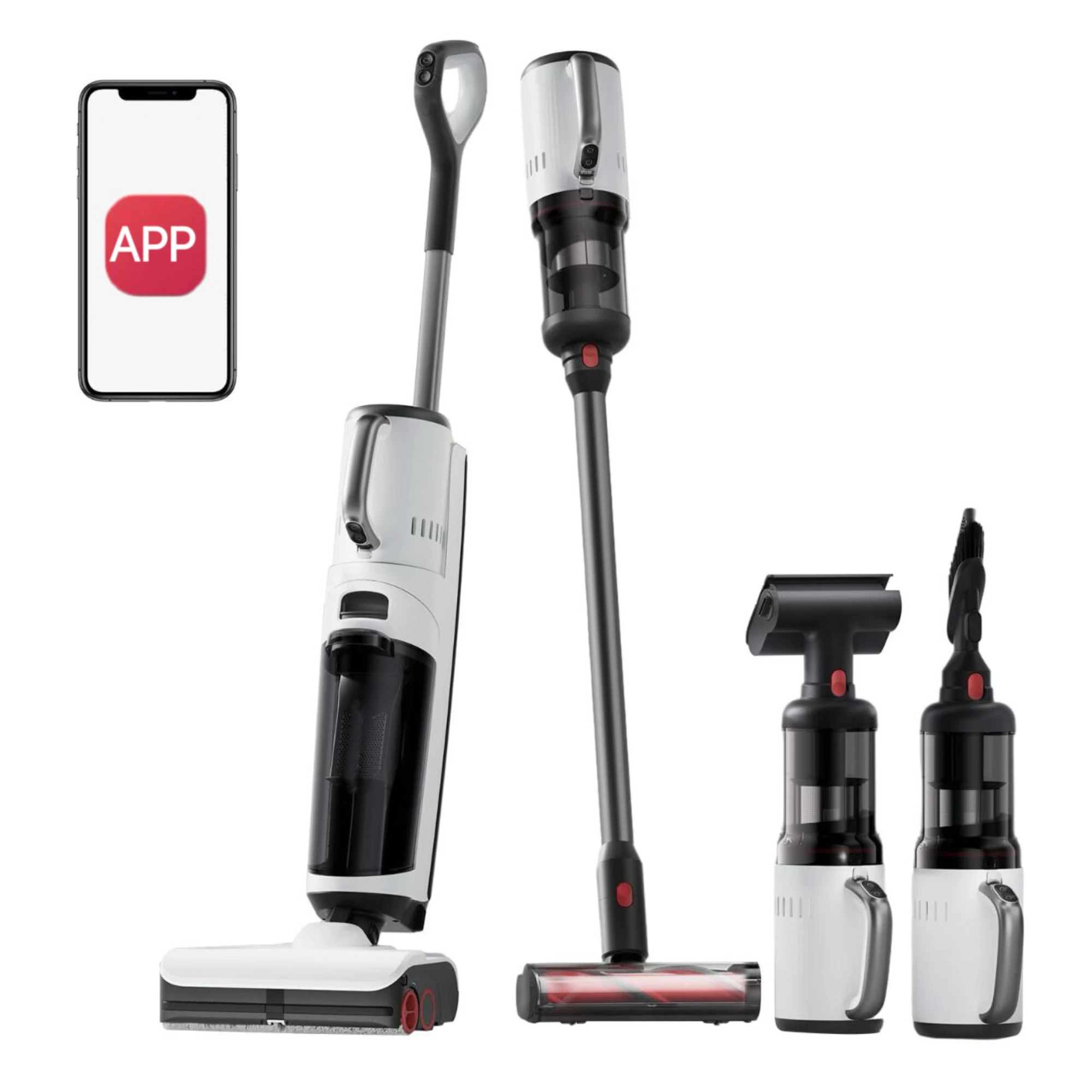 5-in-1 강력한 17000Pa 원스텝 앱 제어 차량 - Outdoor Power Mop 리뷰 및 가격
