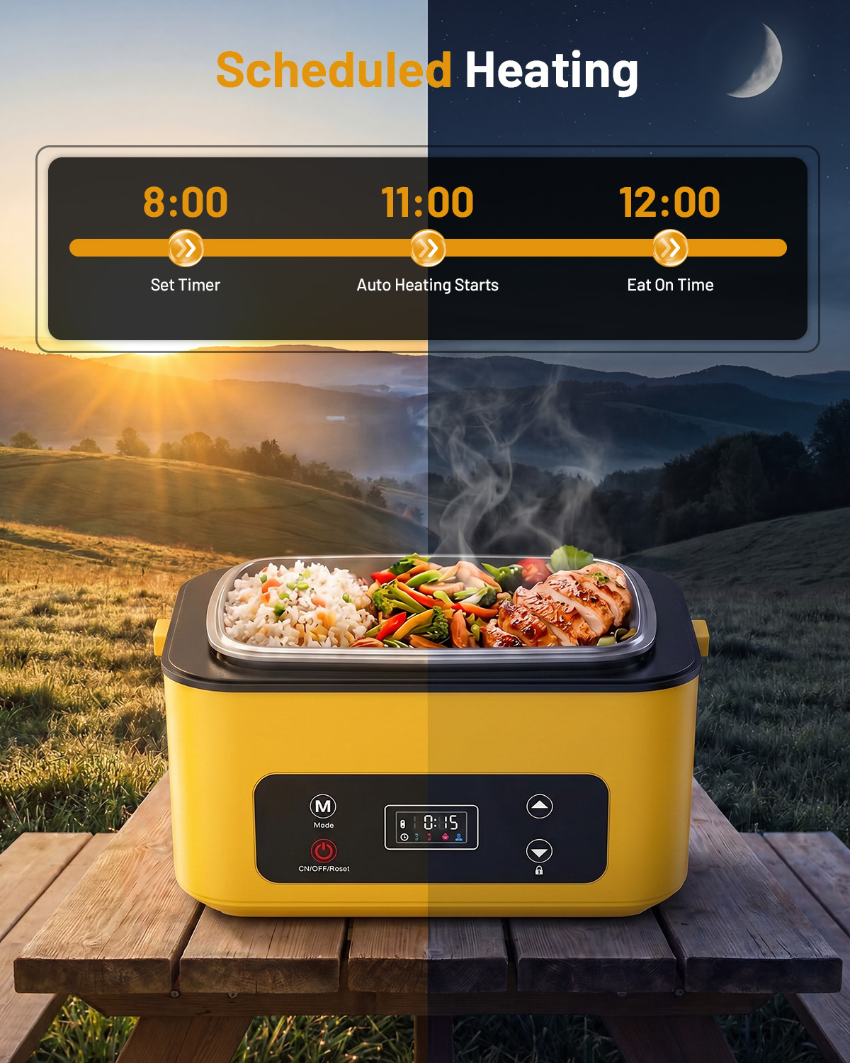 태스크스타 휴대용 가열 도시락 40온스 무선 누수 방지 - Outdoor Power Supply Box 리뷰 및 가격