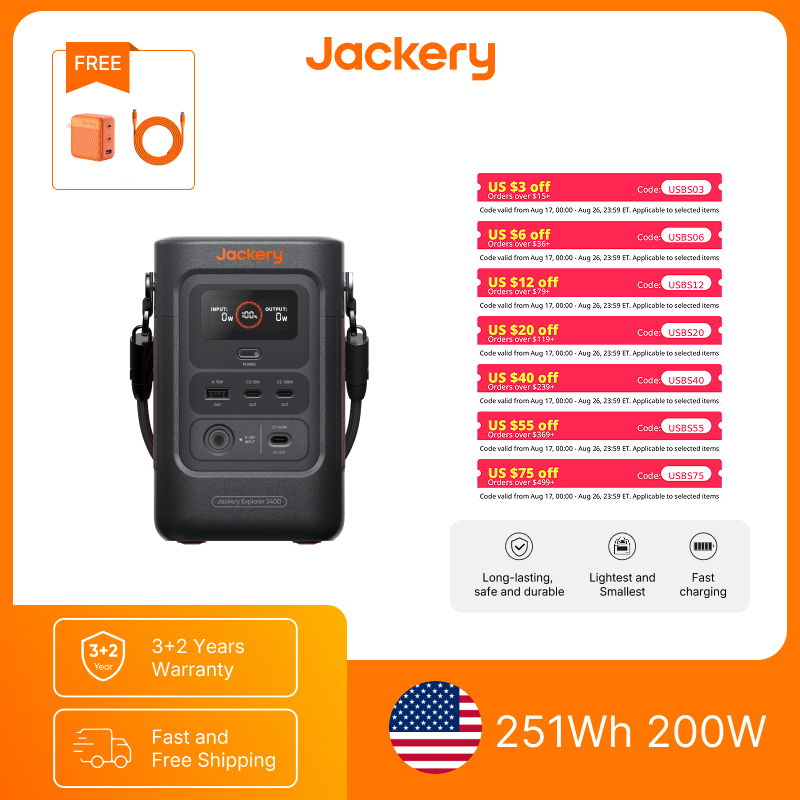 잭커리 파워뱅크 E240DC 버전 및 102W GaN  - Power Outdoor Jackery 리뷰 및 가격