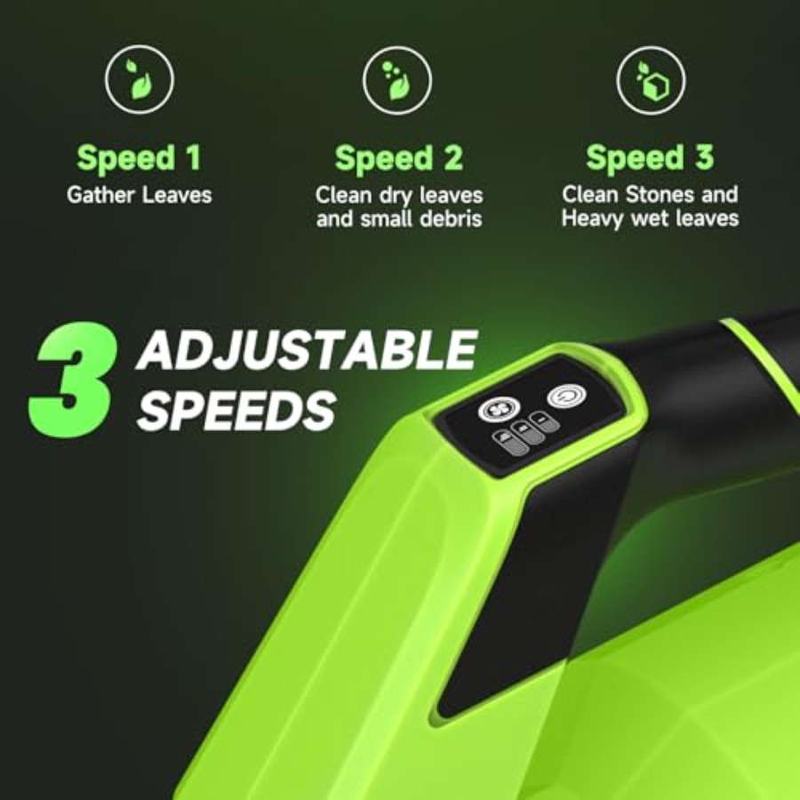 650 CFM 무선 송풍기, 3단 속도 설정, 2개의  - Leaf Blower Cordless 리뷰 및 가격