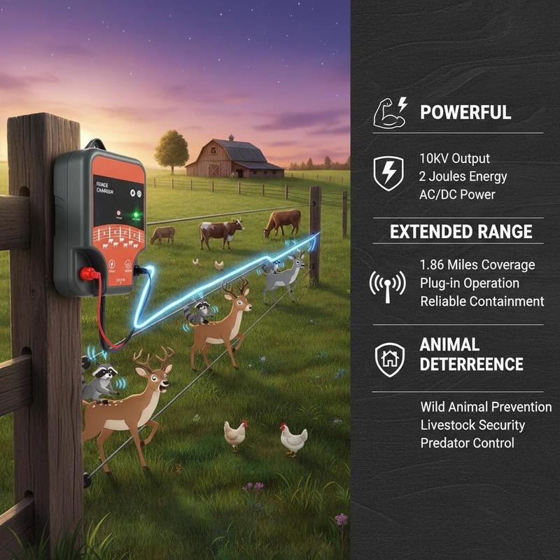 가축용 전기울타리 10kV 2J (농장, 목장, 초원용 - Outdoor Power Plug In 리뷰 및 가격